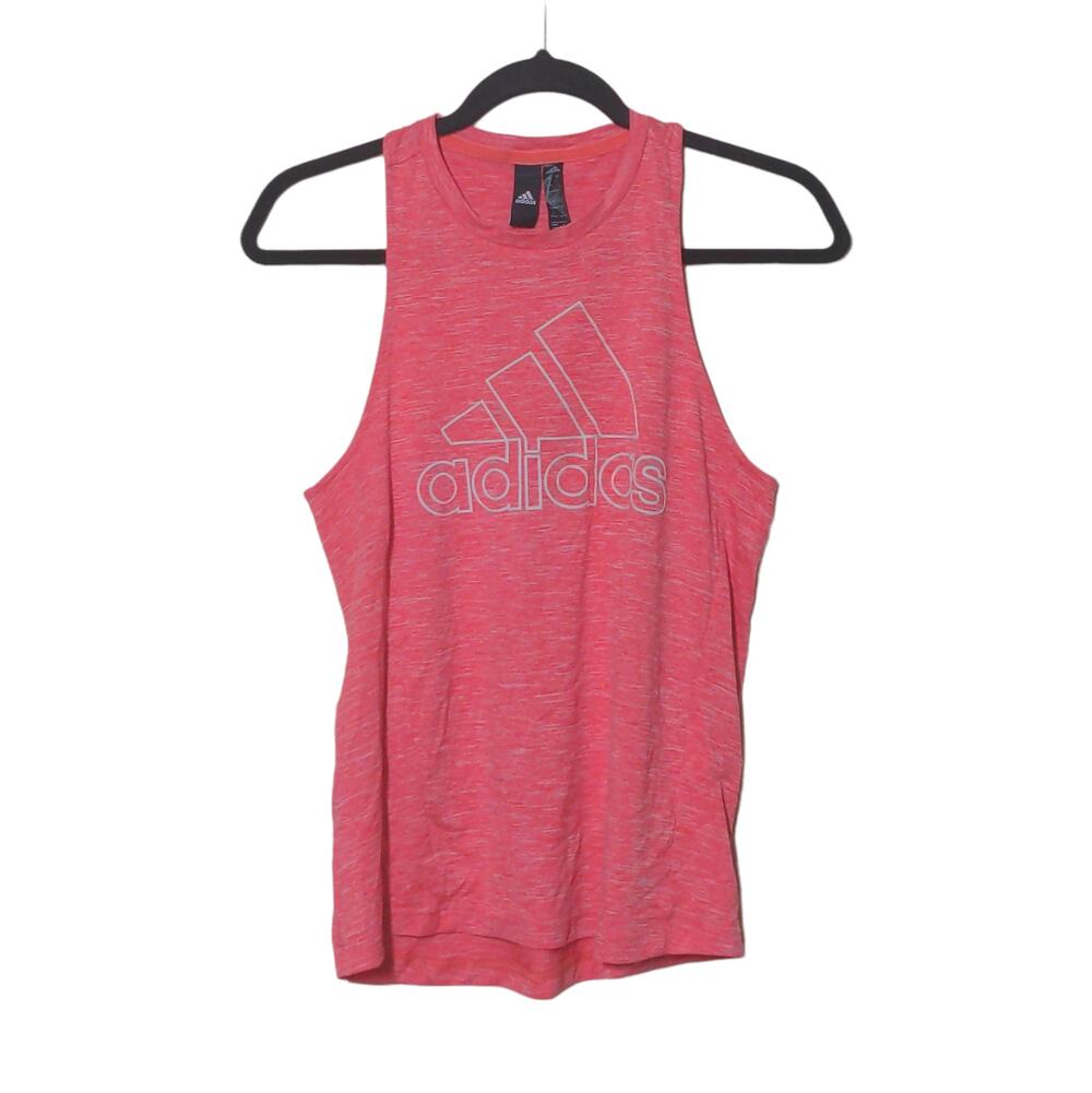 Adidas Outline Logo Tank in Pink - Size S - EUC